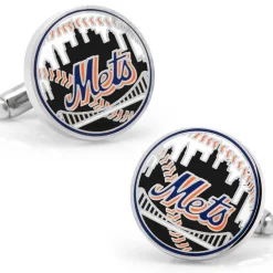 MLB New York Mets Baseball Cufflinks