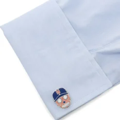 MLB New York Mets Sugar Skull Cufflinks