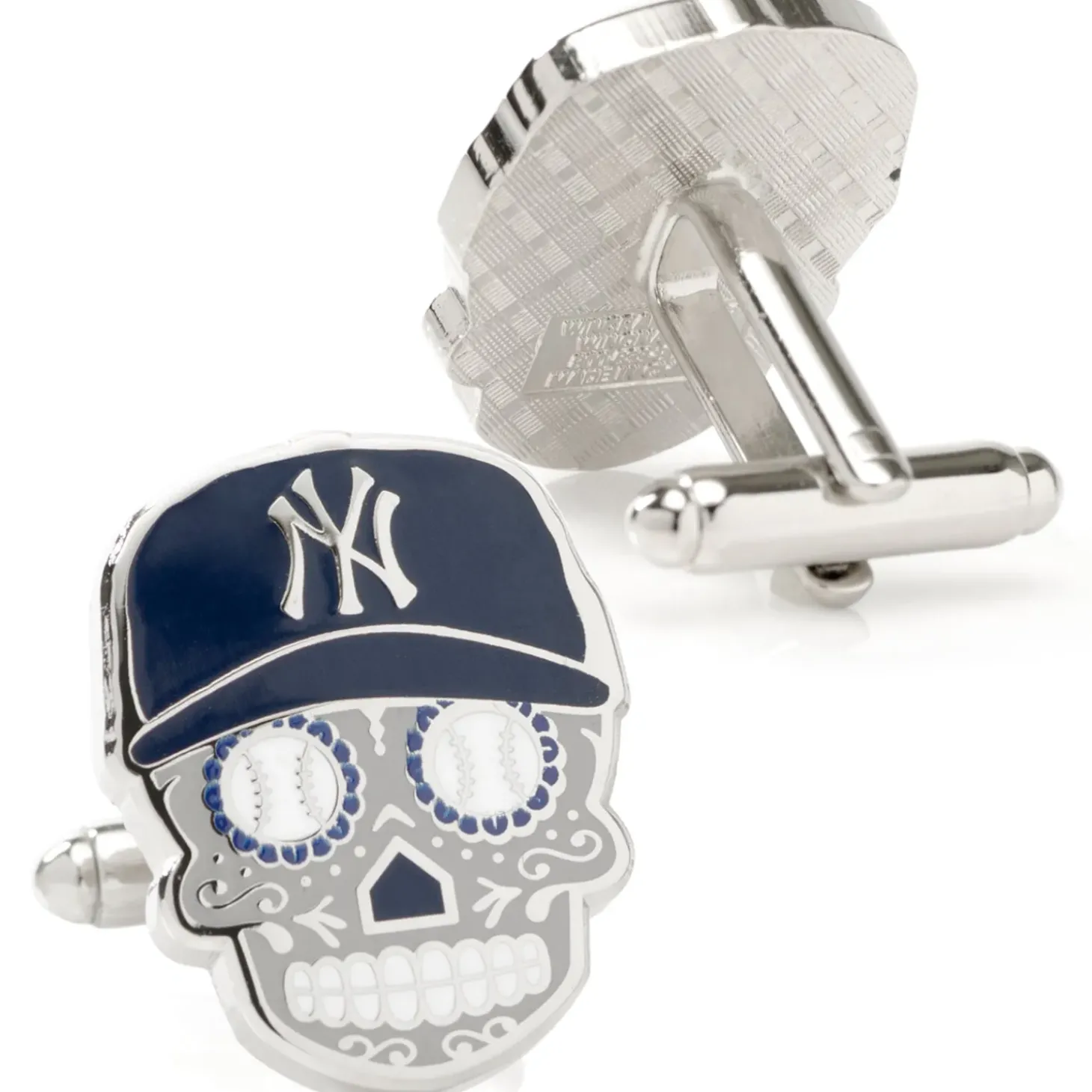 MLB New York Yankees Sugar Skull Cufflinks