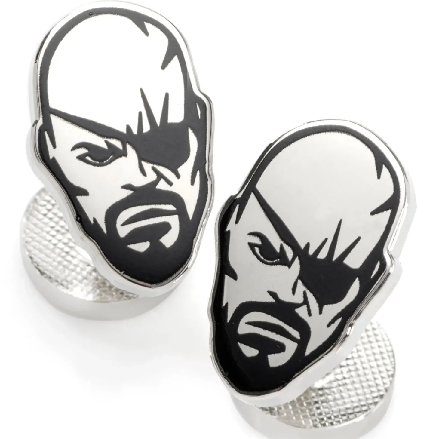 Marvel Nick Fury Silver Cufflinks