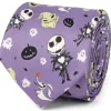 Disney Nightmare Before Christmas Purple Men's Tie