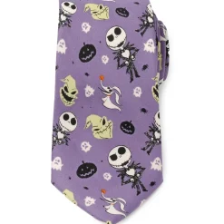 Disney Nightmare Before Christmas Purple Men's Tie