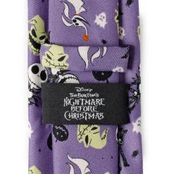 Disney Nightmare Before Christmas Purple Men's Tie