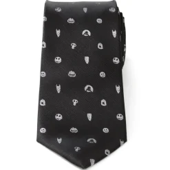 Disney Nightmare Before Christmas Black Gray Men's Tie