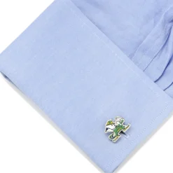 NCAA Notre Dame University Fighting Leprechaun Cufflinks
