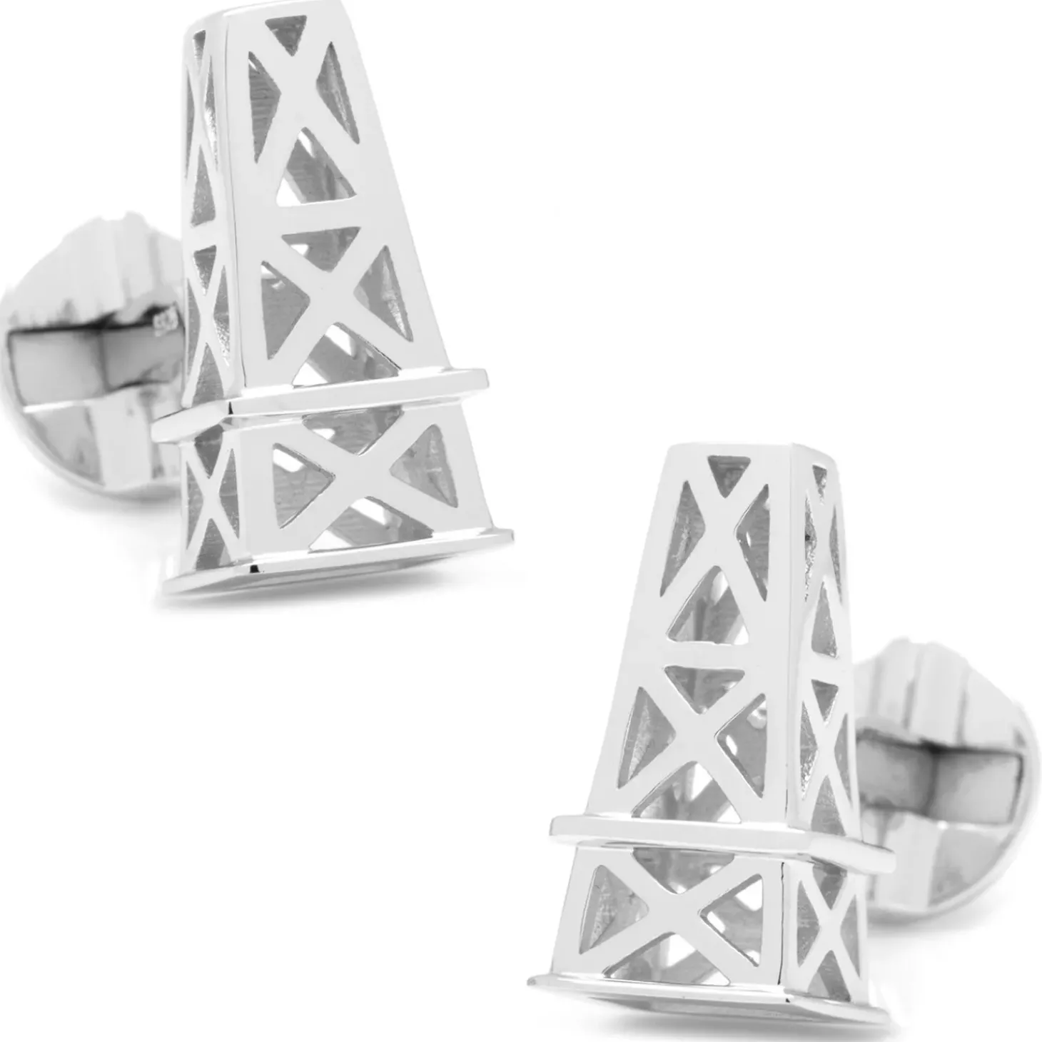 Ox and Bull Trading Co. Oil Derrick Cufflinks