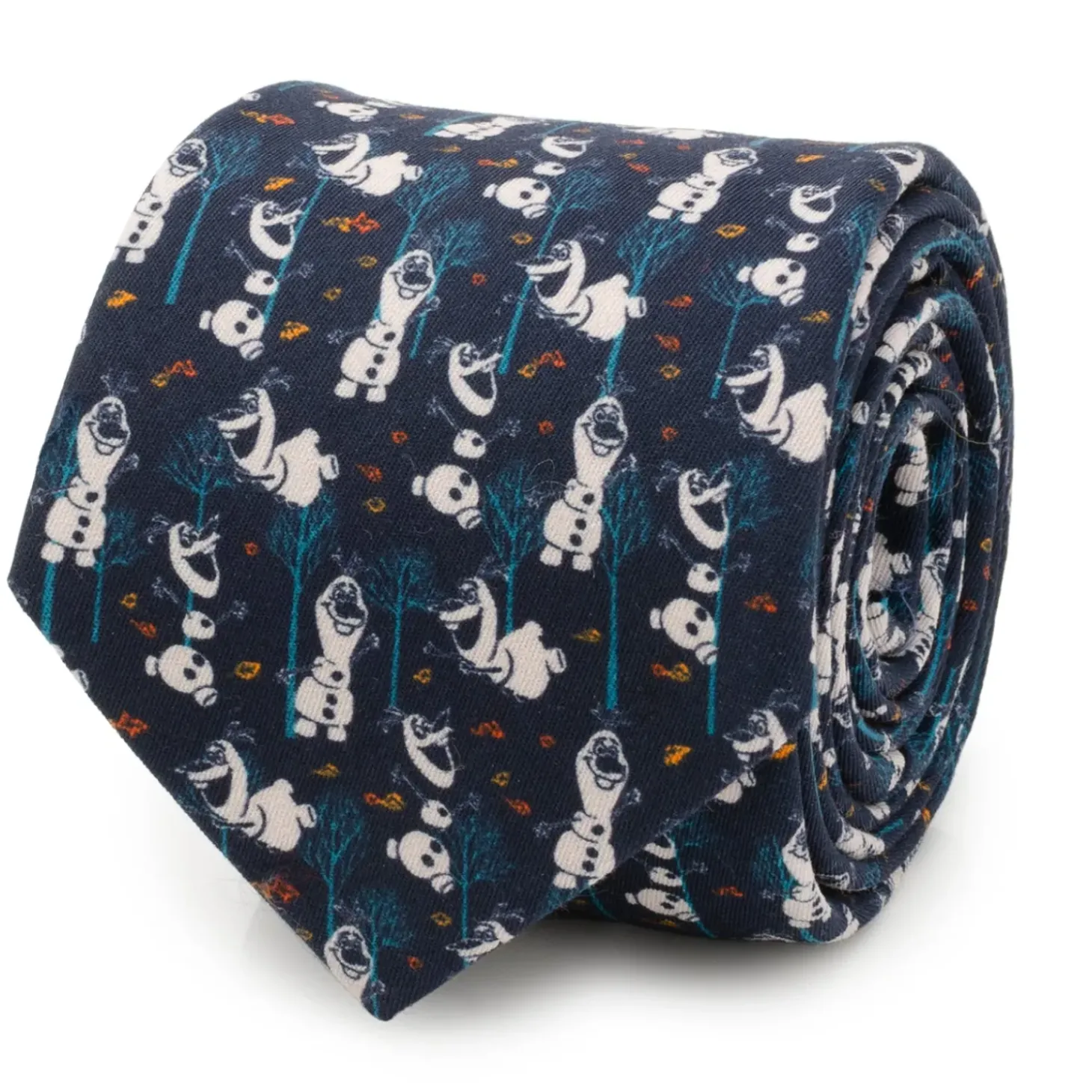 Disney Olaf Navy Pattern Men's Tie