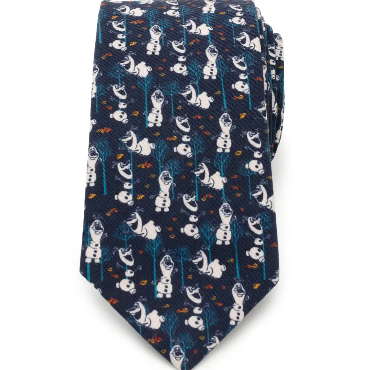 Disney Olaf Navy Pattern Men's Tie