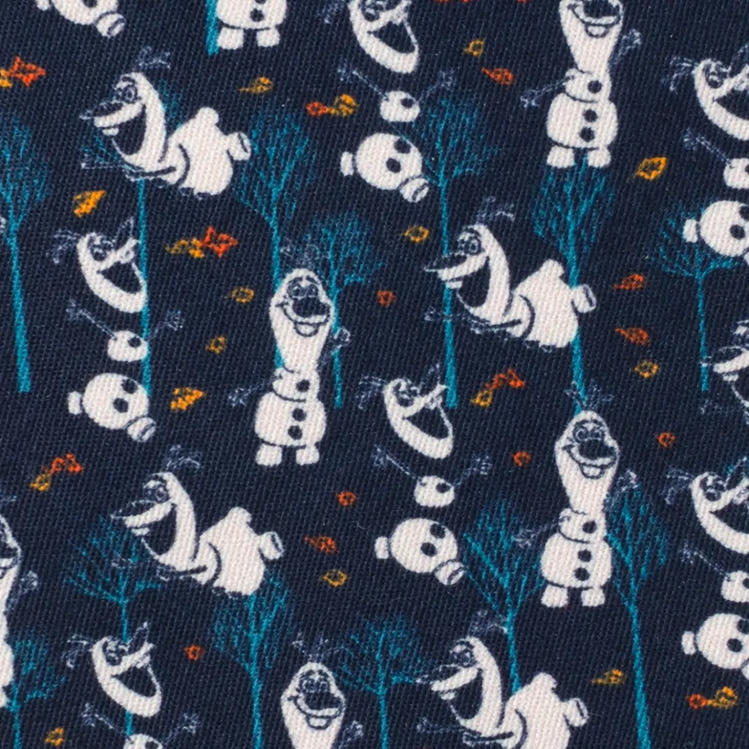 Disney Olaf Navy Pattern Men's Tie