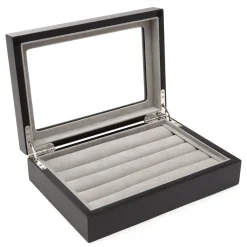 Ox and Bull Trading Co. Onyx Cufflinks Collector's Case - 36 pairs