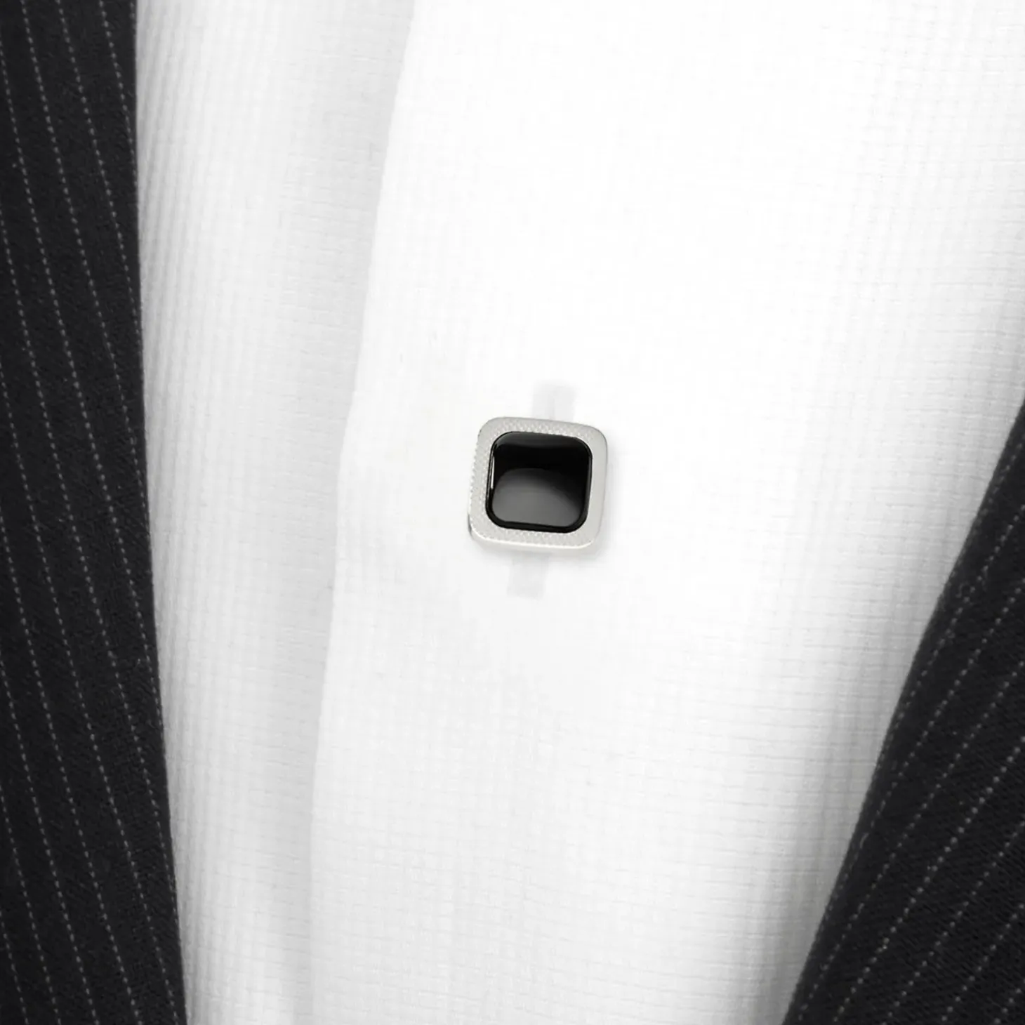 Ox and Bull Trading Co. Onyx Cushion Stainless Steel Studs