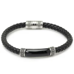 Ox and Bull Trading Co. Onyx I Love You Bracelet
