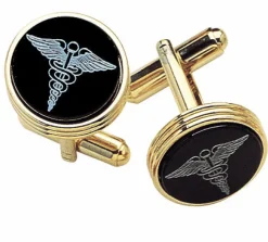 JJ Weston Onyx Medic Cufflinks