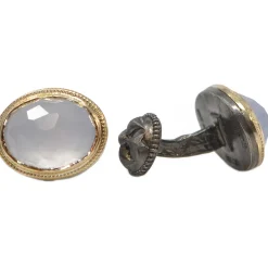 Armenta Oval Chalcedony Cufflinks