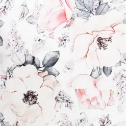 Ox and Bull Trading Co. Painted Floral Gray Pocket Square
