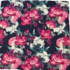 Ox and Bull Trading Co. Painted Floral Navy Pocket Square