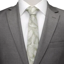 Cufflinks, Inc. Palm Leaf Light Sage Tie
