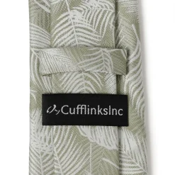 Cufflinks, Inc. Palm Leaf Light Sage Tie