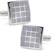 Ox and Bull Trading Co. Periwinkle Checker Square Cufflinks