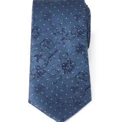 Disney Peter Pan Treasure Map Navy Dot Men's Tie