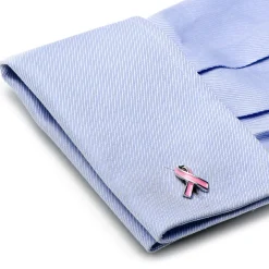 Cufflinks, Inc. Pink Ribbon Breast Cancer Awareness Cufflinks
