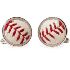 Tokens & Icons Pittsburgh Pirates Game Used Baseball Cufflinks