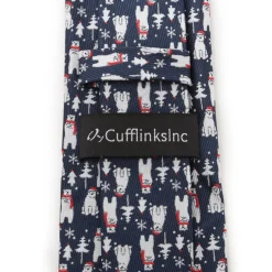 Cufflinks, Inc. Polar Bear Blue Men's Tie
