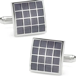 Ox and Bull Trading Co. Purple Checker Square Cufflinks