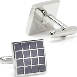 Ox and Bull Trading Co. Purple Checker Square Cufflinks