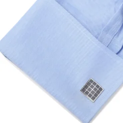 Ox and Bull Trading Co. Purple Checker Square Cufflinks