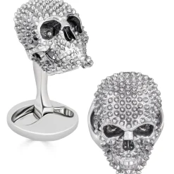 Fils Unique "Punks Not Dead" Skull Cufflinks
