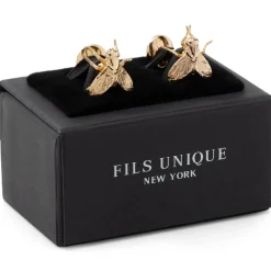 Fils Unique "The Goldblum" Fly Cufflinks