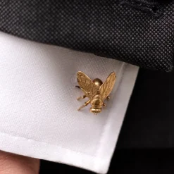Fils Unique "The Goldblum" Fly Cufflinks