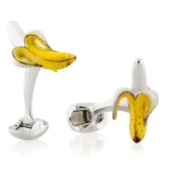 Fils Unique "THE REED" Peeled Banana Cufflinks