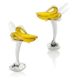 Fils Unique "THE REED" Peeled Banana Cufflinks