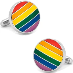 Cufflinks, Inc. Rainbow Stripe Cufflinks