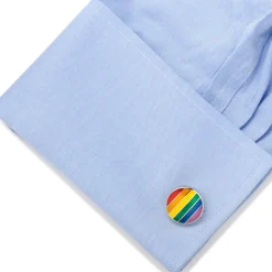 Cufflinks, Inc. Rainbow Stripe Cufflinks