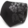 Star Wars R2D2 Floral Black Men's Tie