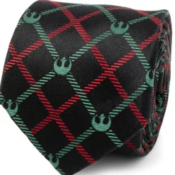Star Wars Rebel Red/Green Plaid Men's Tie
