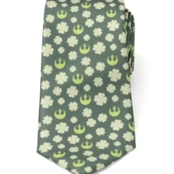 Star Wars Rebel Shamrock Green Hidden Message Men's Tie