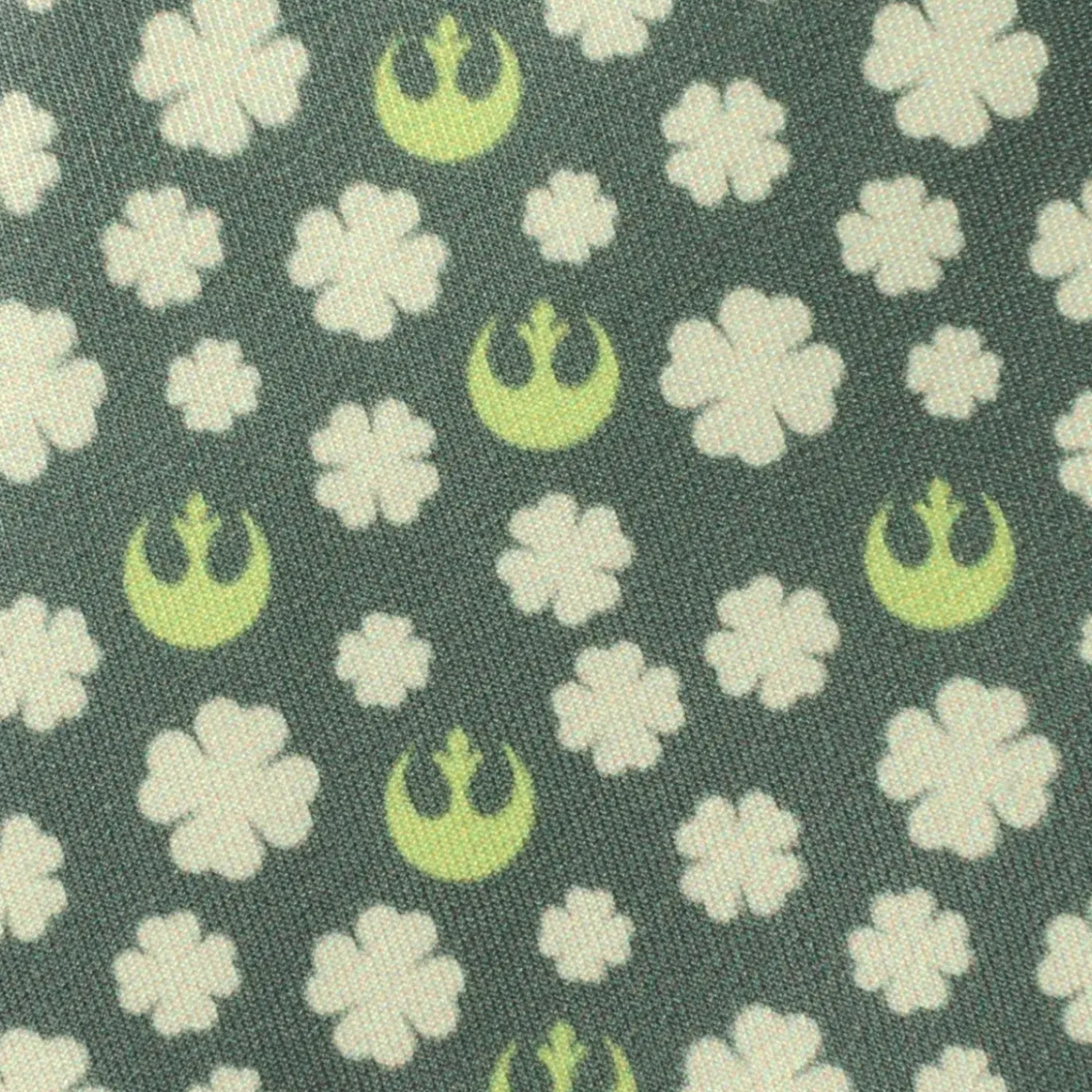 Star Wars Rebel Shamrock Green Hidden Message Men's Tie