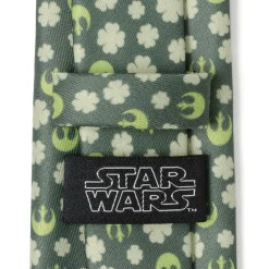 Star Wars Rebel Shamrock Green Hidden Message Men's Tie