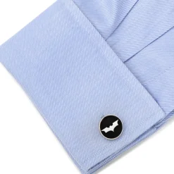 DC Comics Recessed Black Batman Dark Knight Cufflinks