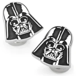 Star Wars Recessed Matte Darth Vader Head Cufflinks