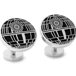Star Wars Recessed Matte Death Star Cufflinks