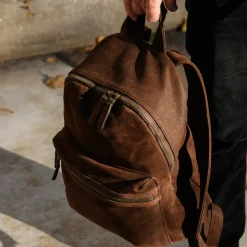 Moore & Giles RECLAIMED BACKPACK GRIFFIN CHOCOLATE