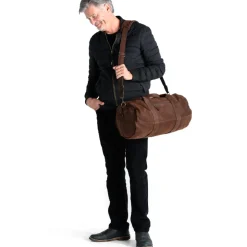 Moore & Giles RECLAIMED DUFFEL GRIFFIN CHOCOLATE