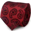 DC Comics Red Batman Paisley Tie