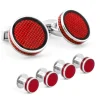 Tateossian Red Enamel Ice Tablet Cufflinks and Shirt Studs Set