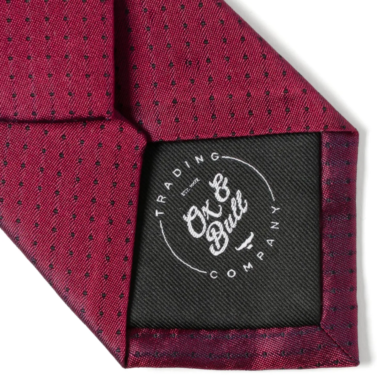 Ox and Bull Trading Co. Red Pin Dot Men's Tie
